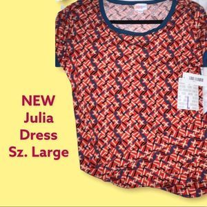 NWT LuLaRoe Julia Dress, size large